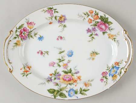 Blue Bells 12" Oval Serving Platter