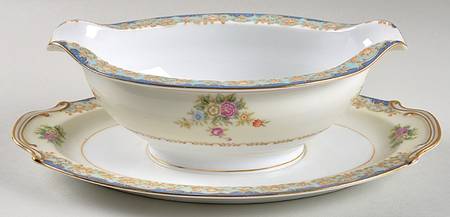Bluciel Gravy Boat with Attached Underplate