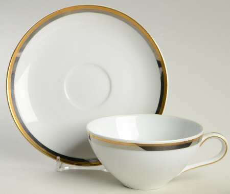 Camelot Flat Cup & Saucer Set