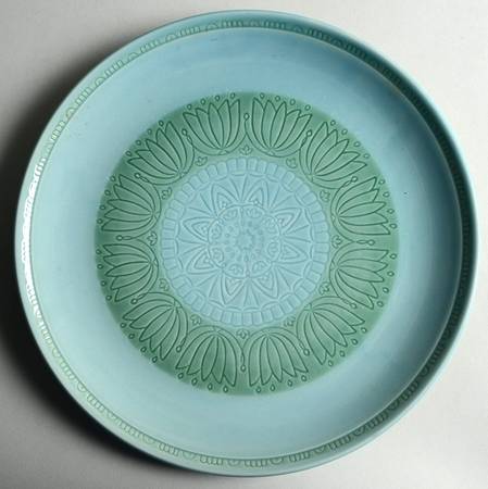 Celestial Blue 12" Chop Plate (Round Platter)