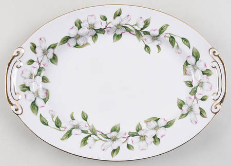Dogwood 12" Oval Serving Platter