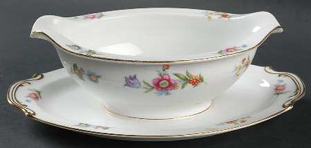 Dresden Gravy Boat with Attached Underplate