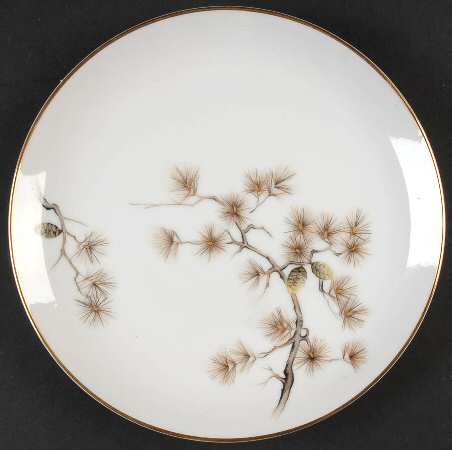 Golden Pine Salad Plate