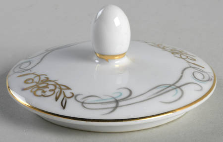 Golden Scroll Lid for Sugar Bowl