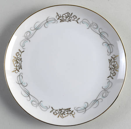 Golden Scroll Salad Plate