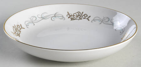 Golden Scroll Coupe Soup Bowl