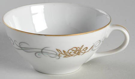 Golden Scroll Flat Cup
