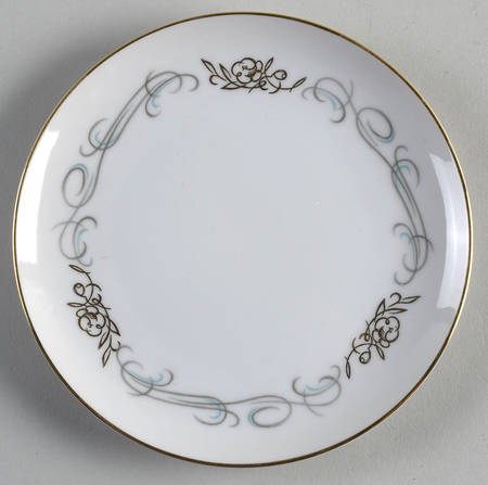 Golden Scroll Bread & Butter Plate