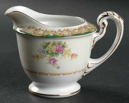 Greenleigh (All Green Border) Creamer