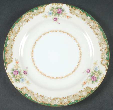 Greenleigh (All Green Border) Bread & Butter Plate