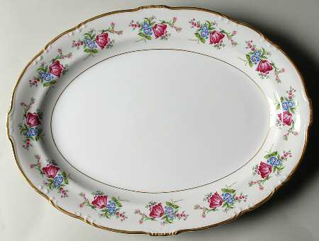Marguerite 16" Oval Serving Platter