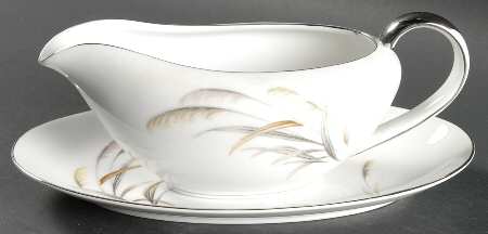 Pampas Gravy Boat & Underplate/Relish
