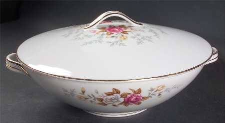 Petit Point Round Covered Vegetable
