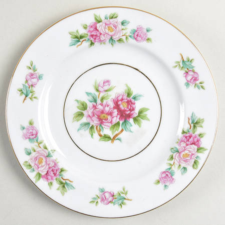 Pink Peony Bread & Butter Plate