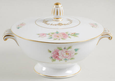 Pink Peony Sugar Bowl & Lid by Wentworth