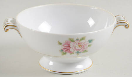 Pink Peony Sugar Bowl No Lid