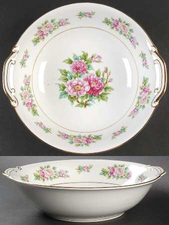 Pink Peony 10" Round Vegetable Bowl