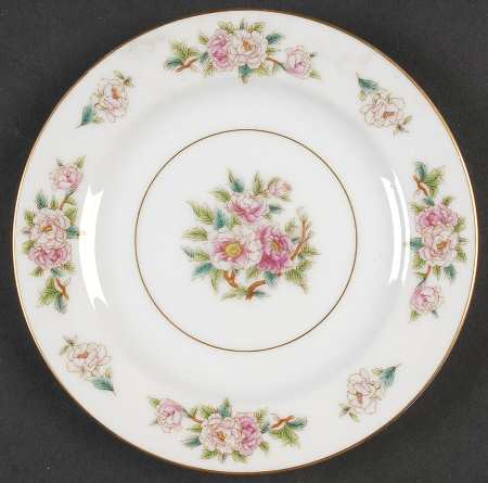 Pink Peony Bread & Butter Plate
