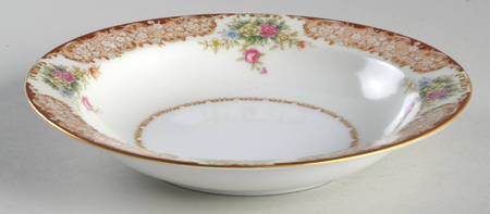 Red Fern Rim Soup Bowl