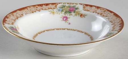 Red Fern Rim Fruit/Dessert (Sauce) Bowl
