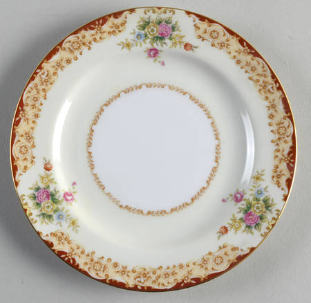 Red Fern Bread & Butter Plate