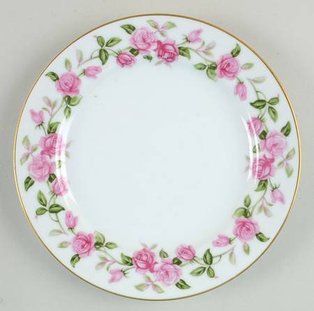 Red Rose Salad Plate