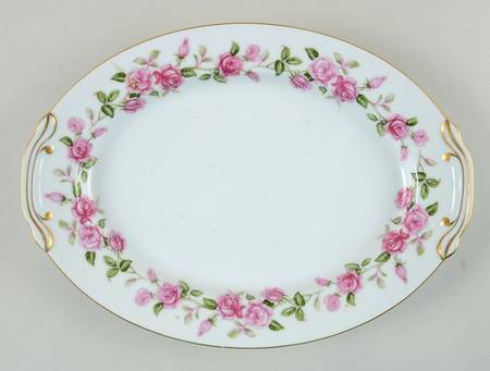 Red Rose 11" Oval Serving Platter