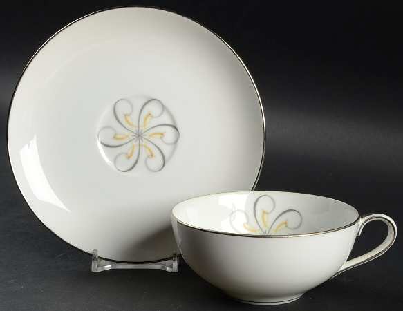 Rhapsody Flat Cup & Saucer Set