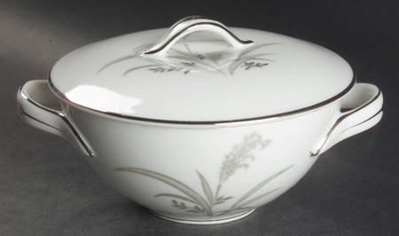 Silver Wheat Sugar Bowl & Lid