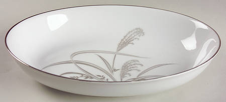 Silver Wheat 10" Oval Vegetable Bowl