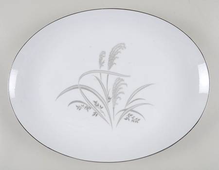 Silver Wheat 16" Oval Serving Platter