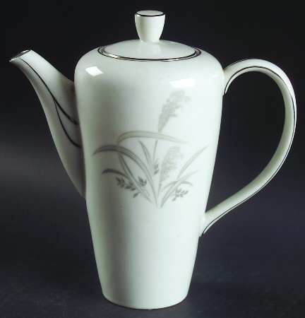 Silver Wheat Mini Coffee Pot & Lid