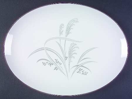 Silver Wheat 14" Oval Serving Platter
