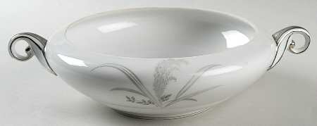 Silver Wheat Round Vegetable No Lid