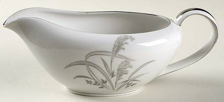 Silver Wheat Gravy Boat