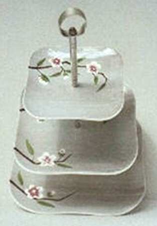 Birchwood Gray 3-Tiered Serving Tray (DP, SP, BB)