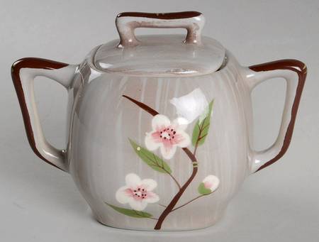 Birchwood Gray Sugar Bowl & Lid