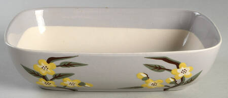 Blossom Gray 8" Oval Vegetable Bowl