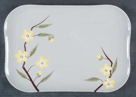 Blossom Gray 13" Oval Serving Platter