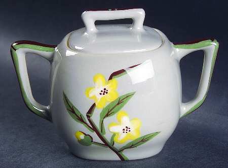 Blossom Gray Sugar Bowl & Lid