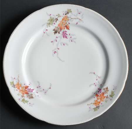 Autumn (Rim, Gold Trim) 12" Chop Plate (Round Platter)