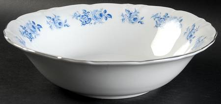 Blue Rose 9" Round Vegetable Bowl