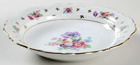 Dresden Rose Coupe Soup Bowl