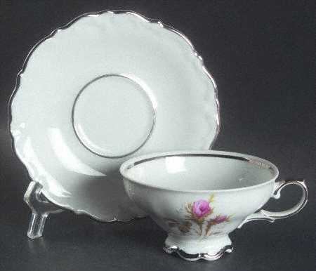 Elegance Footed Cup & Saucer Set