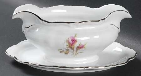 Elegance Gravy Boat with Attached Underplate