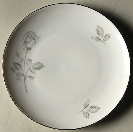 Snow Rose Bread & Butter Plate
