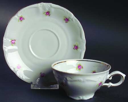 Rosedot Flat Cup & Saucer Set
