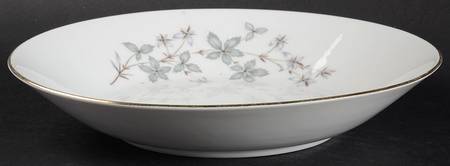 Gray Leaf Coupe Soup Bowl