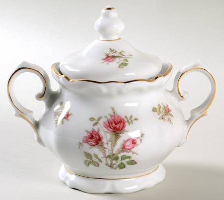 Wild Rose Sugar Bowl & Lid