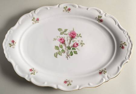Wild Rose 12" Oval Serving Platter